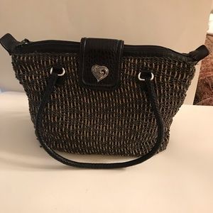 Brighton Straw and Leather Handbag